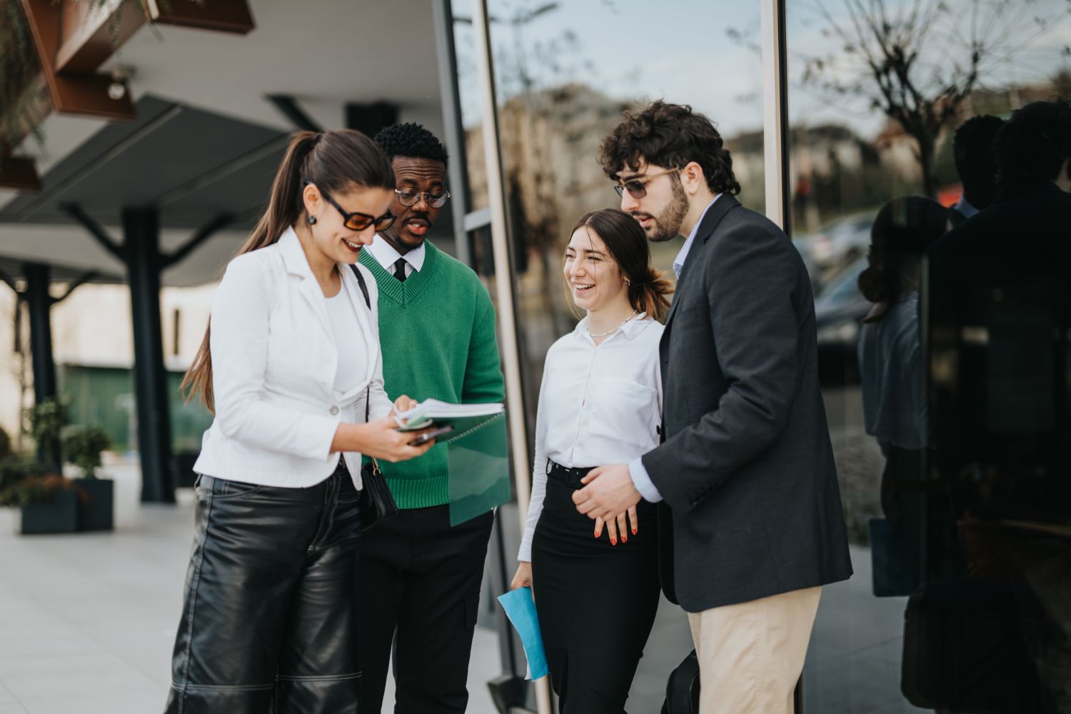 A diverse business team